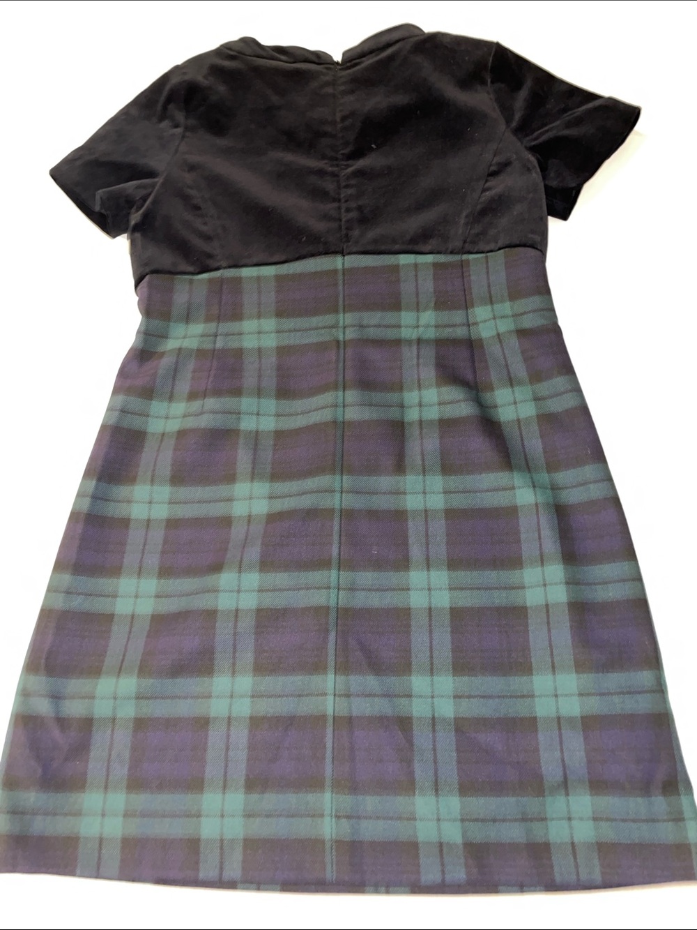 Brooks Brothers Girls Tartan Plaid Velvet Holiday Dress 12